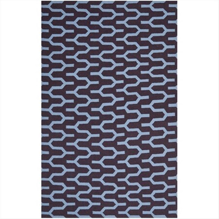 Safavieh 5 x 8 ft. Medium Rectangle Contemporary Dhurries- Purple and Blue- Flatweave Rug DHU630B-5